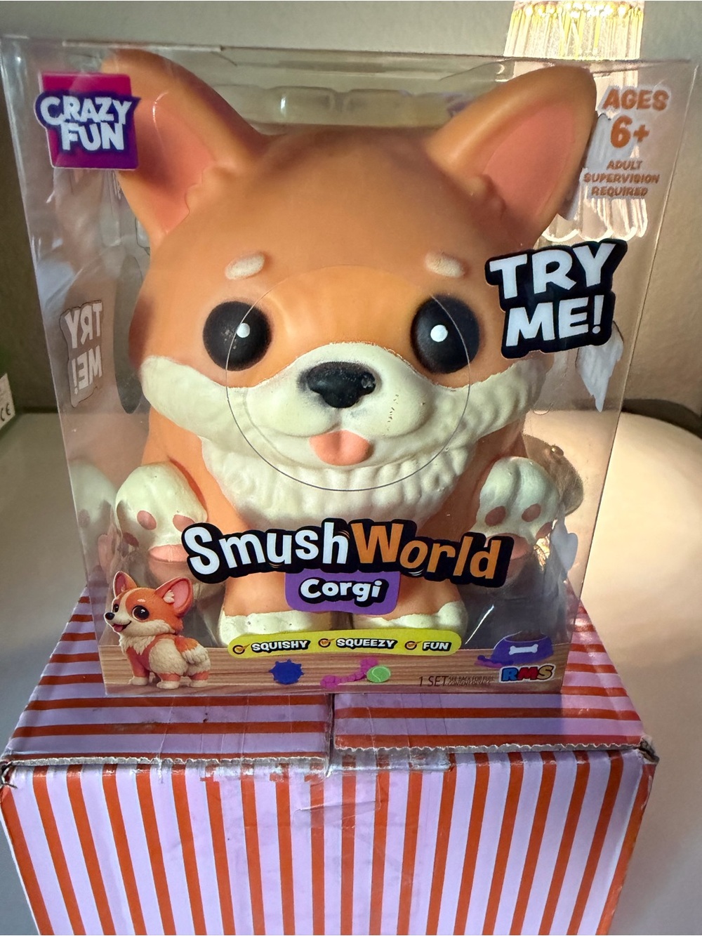 ๐ถ๐ถADORABLE CORGI PUP SQUISHY- Orange Smushable by Crazy Fun!!๐ถ๐ถ - Picture 4 of 4